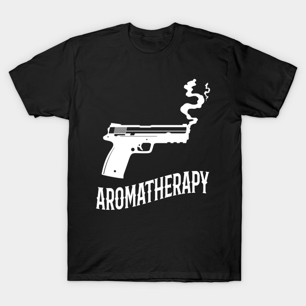 Aromatherapy Funny Gun Owner Gift T-Shirt by Foxxy Merch